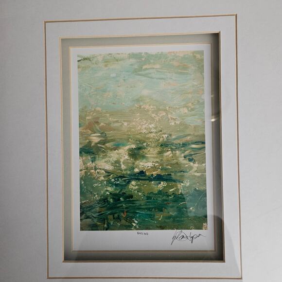 Ethan Harper Signed Limited Edition Print 541/1950 Abstract Ocean Framed Art - Picture 2 of 6